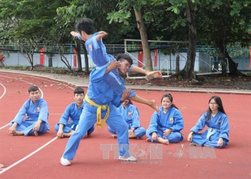 Học sinh rèn luyện thể chất qua môn võ Vovinam. Ảnh: Thu Hoài – TTXVN Học sinh rèn luyện thể chất qua môn võ Vovinam. Ảnh: Thu Hoài – TTXVN