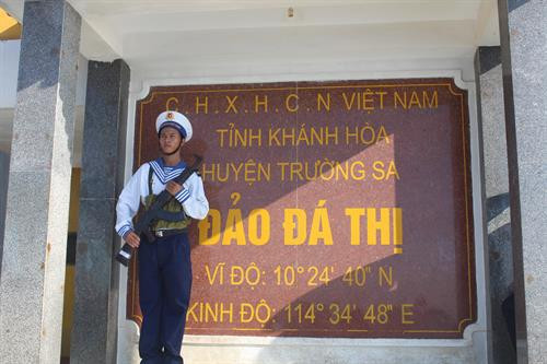 Mốc chủ quyền đảo Đá Thị (quần đảo Trường Sa)