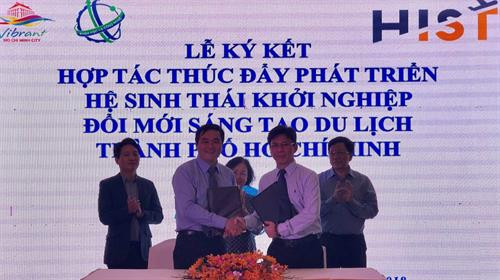 Sở Du Lịch và Sở KH-CN Thành phố Hồ Chí Minh ký kết biên bản ghi nhớ hợp tác phát triển hệ sinh thái khởi nghiệp ngành du lịch Thành phố Hồ Chí Minh. Ảnh: sggp.org.vn