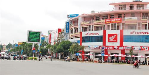 Một góc Thành phố Tân An, tỉnh Long An. Nguồn: Báo Long An online