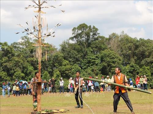 Hình ảnh phục dựng lễ kết bạn cộng đồng M’nông và Châu Mạ, tại xã Đồng Nai, huyện Bù Đăng. Ảnh: K GỬIH -TTXVN Hình ảnh phục dựng lễ kết bạn cộng đồng M’nông và Châu Mạ, tại xã Đồng Nai, huyện Bù Đăng. Ảnh: K GỬIH -TTXVN
