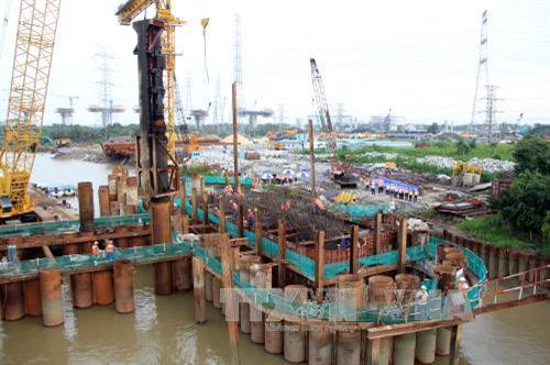 Dự án chống ngập cống Mương Chuối, huyện Nhà Bè, thành phố Hồ Chí MInh. Ảnh: Hoàng Hải –TTXVN Dự án chống ngập cống Mương Chuối, huyện Nhà Bè, thành phố Hồ Chí MInh. Ảnh: Hoàng Hải –TTXVN