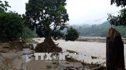 Mưa lũ gây thiệt hại cho tỉnh Yên Bái ước tính sơ bộ khoảng 200 tỷ đồng. Ảnh: Đỗ Tuấn Anh - TTXVN