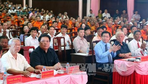 Các đại biểu dự buổi họp mặt. Ảnh: Trung Hiếu-TTXVN Các đại biểu dự buổi họp mặt. Ảnh: Trung Hiếu-TTXVN