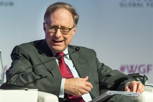 Phó Tổng Thư ký NATO Alexander Vershbow phát biểu trong một hội nghị ở Wroclaw, Ba Lan ngày 3/6. EPA/TTXVN