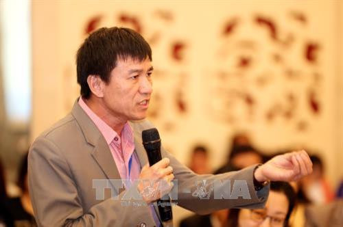 Ông Lê Đình Quảng, Phó Trưởng Ban quan hệ lao động của Tổng Liên đoàn Lao động Việt Nam phát biểu tại Hội thảo. Ảnh: Anh Tuấn – TTXVN