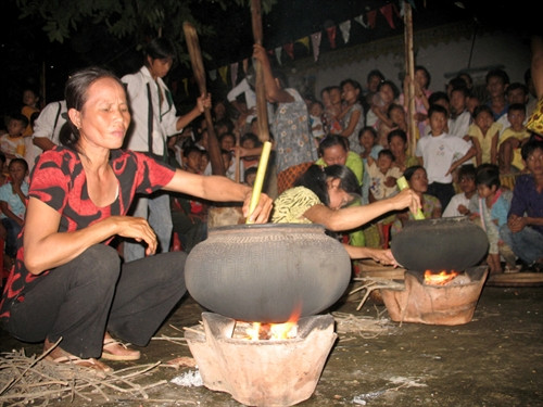 Giai đoạn rang lúa nếp
