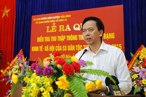 Thứ trưởng, Phó Chủ nhiệm Uỷ ban Dân tộc Phan Văn Hùng phát biểu tại Lễ ra quân. Thứ trưởng, Phó Chủ nhiệm Uỷ ban Dân tộc Phan Văn Hùng phát biểu tại Lễ ra quân.