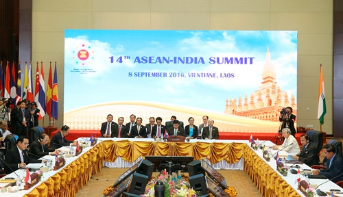 Quang cảnh Hội nghị Cấp cao ASEAN - Ấn Độ lần thứ 14. Ảnh: Thống Nhất-TTXVN Quang cảnh Hội nghị Cấp cao ASEAN - Ấn Độ lần thứ 14. Ảnh: Thống Nhất-TTXVN