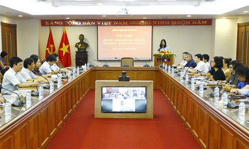 Toàn cảnh hội nghị. Ảnh: An Đăng - TTXVN Toàn cảnh hội nghị. Ảnh: An Đăng - TTXVN