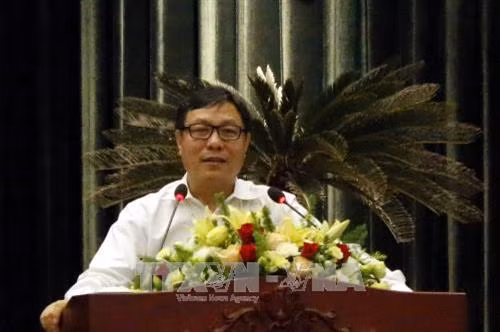 Thứ trưởng Bộ Kế hoạch Đầu tư Phan Huy Long phát biểu. Ảnh: Hoàng Hải-TTXVN Thứ trưởng Bộ Kế hoạch Đầu tư Phan Huy Long phát biểu. Ảnh: Hoàng Hải-TTXVN