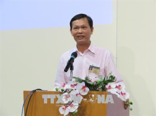 Tiến sĩ Đặng Kiều Nhân, Giảng viên của chương trình phát biểu tại buổi tập huấn. Ảnh: Ánh Tuyết - TTXVN Tiến sĩ Đặng Kiều Nhân, Giảng viên của chương trình phát biểu tại buổi tập huấn. Ảnh: Ánh Tuyết - TTXVN