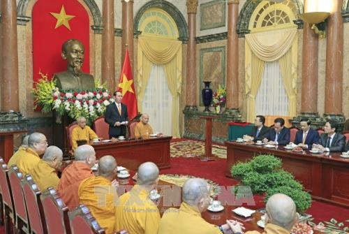 Quang cảnh buổi tiếp. Ảnh: Nhan Sáng - TTXVN Quang cảnh buổi tiếp. Ảnh: Nhan Sáng - TTXVN