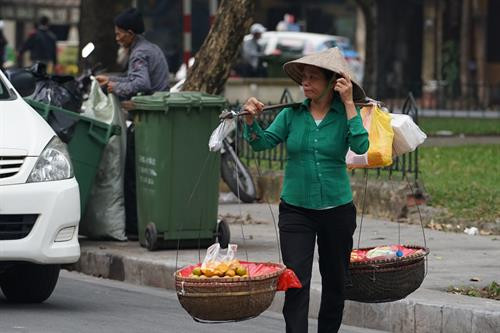 Bán hoa quả rong trên các tuyến phố Hà Nội. Hà Nội vừa đưa vào triển khai ứng dụng quét mã QR code trên điện thoại thông minh để người dân có thể truy xuất nguồn gốc rau, thịt an toàn. Để quản lý cửa hàng kinh doanh trái cây trên địa bàn, Hà Nội dự kiến đưa người bán hoa quả rong vào các điểm chợ để bày bán...