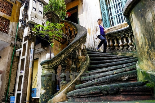 Ngôi biệt thự tại số 45 phố Lò Đúc (Hai Bà Trưng, Hà Nội) được xây dựng từ năm 1905, tới nay đã được 110 năm tuổi. (Ảnh: Minh Sơn/Vietnam+)