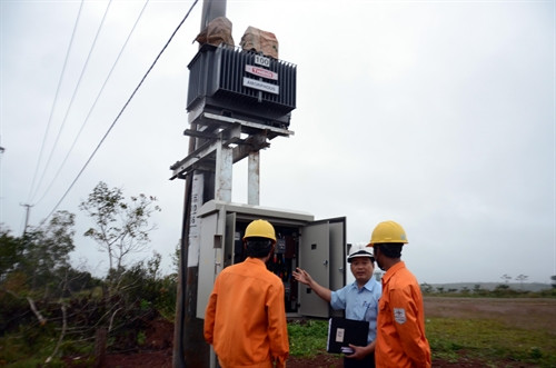 Trạm biến áp tại xã Quảng Tâm, huyện Tuy Đức mới được đưa vào sử dụng.
