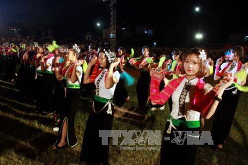 Các tiết mục biểu diễn tại Lễ khai mạc. Ảnh: Thế Duyệt – TTXVN