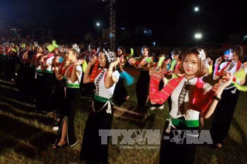 Các tiết mục biểu diễn tại Lễ khai mạc. Ảnh: Thế Duyệt – TTXVN