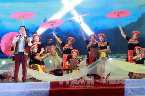 Các tiết mục biểu diễn tại Lễ khai mạc. Ảnh: Thế Duyệt – TTXVN