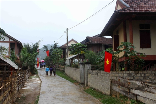 Diện mạo mới tại điểm tái định cư Nậm Nui, Nậm Ke, xã Đồng Văn, huyện Quế Phong (Nghệ An). Diện mạo mới tại điểm tái định cư Nậm Nui, Nậm Ke, xã Đồng Văn, huyện Quế Phong (Nghệ An).