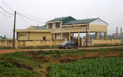 Toàn cảnh công trình thu gom, xử lý rác thải của xã Đồng Luận.