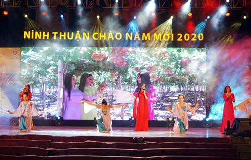 Ninh Thuận chào đón năm mới 2020. Ảnh: Công Thử - TTXVN