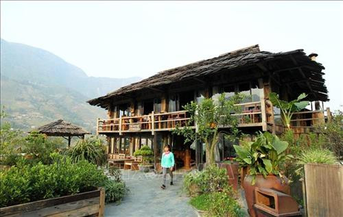 Xã Tả Van phát triển mạnh loại hình du lịch cộng đồng sinh thái homestay. Ảnh: Quốc Khánh - TTXVN