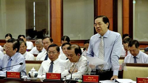 Đồng chí Sử Ngọc Anh, Giám đốc Sở Kế hoạch và Đầu tư phát biểu tại Hội nghị. Ảnh: Thế Anh-TTXVN Đồng chí Sử Ngọc Anh, Giám đốc Sở Kế hoạch và Đầu tư phát biểu tại Hội nghị. Ảnh: Thế Anh-TTXVN