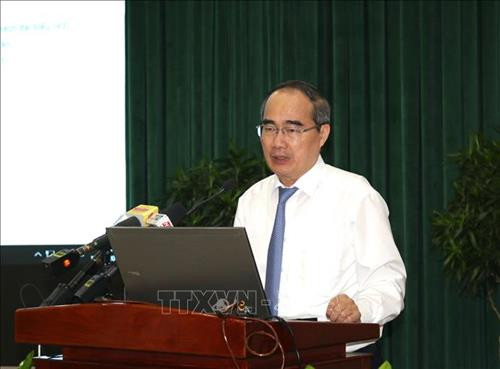 Bí thư Thành uỷ Thành phố Hồ Chí Minh Nguyễn Thiện Nhân phát biểu chỉ đạo hội nghị. Ảnh: Trần Xuân Tình – TTXVN Bí thư Thành uỷ Thành phố Hồ Chí Minh Nguyễn Thiện Nhân phát biểu chỉ đạo hội nghị. Ảnh: Trần Xuân Tình – TTXVN