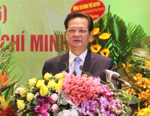 Thủ tướng Nguyễn Tấn Dũng phát biểu. Ảnh: TTXVN phát