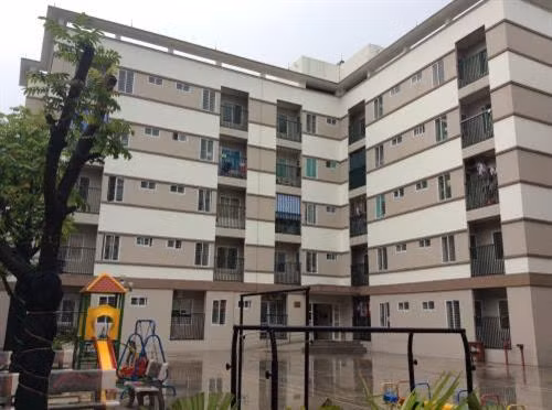 Căn hộ thuộc dự án nhà ở xã hội do Công ty cổ phần Đầu tư phát triển nhà HUD 2. Ảnh: Thu Hằng - TTXVN