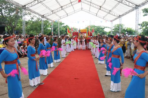 Lễ hội của người Chăm ở Ninh Thuận. Ảnh: Nguyễn Thanh