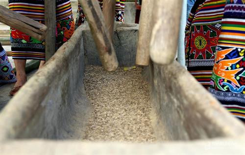 Cận cảnh những chiếc cối giã gạo truyền thống của đồng bào miền Tây xứ Nghệ ảnh 7