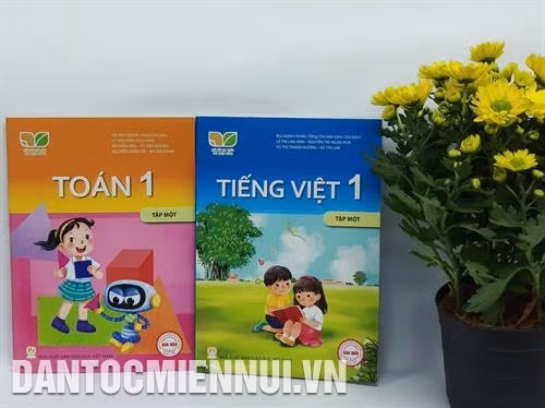 SGK Toán và Tiếng Việt mới lớp 1 của Nhà xuất bản Giáo dục Việt Nam. Ảnh: HT