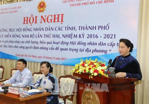 Chủ tịch Quốc hội Nguyễn Thị Kim Ngân phát biểu. Ảnh: Trọng Đức - TTXVN. Chủ tịch Quốc hội Nguyễn Thị Kim Ngân phát biểu. Ảnh: Trọng Đức - TTXVN.
