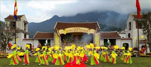 Khai Hội Xuân Yên Tử 2019. Ảnh: Trung Nguyên-TTXVN