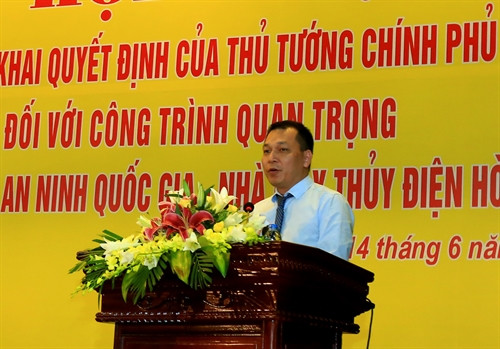 Tổng Giám đốc Tập đoàn Điện lực Việt Nam Đặng Hoàng An phát biểu tại hội nghị. Ảnh: Ngọc Hà - TTXVN Tổng Giám đốc Tập đoàn Điện lực Việt Nam Đặng Hoàng An phát biểu tại hội nghị. Ảnh: Ngọc Hà - TTXVN