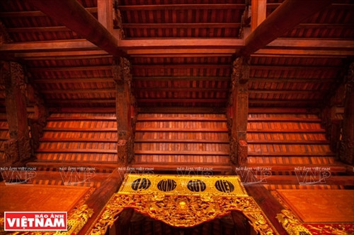 Thiền viện là công trình độc đáo với kiến trúc bằng gỗ.