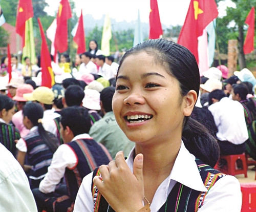Học sinh Trường trung học phổ thông dân tộc nội trú N’Trang Lơng Học sinh Trường trung học phổ thông dân tộc nội trú N’Trang Lơng