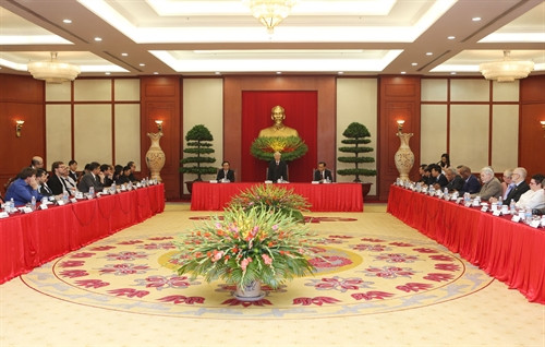 Toàn cảnh buổi tiếp các Trưởng đoàn. Ảnh : Trí Dũng – TTXVN