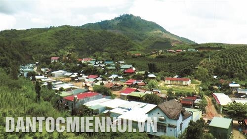 Một góc xã Đắk Som hôm nay. Ảnh: Thanh Bình