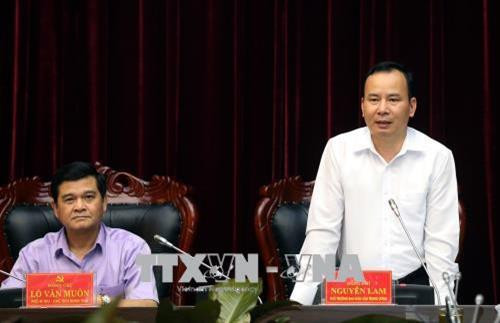 Phó trưởng Ban Dân vận Trung ương Nguyễn Lam phát biểu. Ảnh: Phan Tuấn Anh - TTXVN Phó trưởng Ban Dân vận Trung ương Nguyễn Lam phát biểu. Ảnh: Phan Tuấn Anh - TTXVN