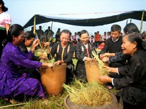 Độc đáo Lễ mừng cơm mới của dân tộc Kháng. Độc đáo Lễ mừng cơm mới của dân tộc Kháng.