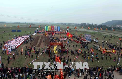 Quang cảnh lễ hội Tịch Điền năm 2018. Ảnh: Quý Trung – TTXVN