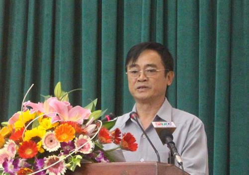 Đồng chí Lê Kim Huy, UVTV, Trưởng Ban Dân vận Tỉnh ủy chia sẻ một số kinh nghiệm của đơn vị trong thực hiện các hoạt động kết nghĩa, củng cố, xây dựng hệ thống chính trị cơ sở. Ảnh: baodaknong.org.vn Đồng chí Lê Kim Huy, UVTV, Trưởng Ban Dân vận Tỉnh ủy chia sẻ một số kinh nghiệm của đơn vị trong thực hiện các hoạt động kết nghĩa, củng cố, xây dựng hệ thống chính trị cơ sở. Ảnh: baodaknong.org.vn