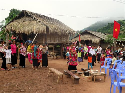 Người Cống sống tập trung chủ yếu ở tỉnh Điện Biên. Ảnh: Chu Quốc Hùng - TTXVN