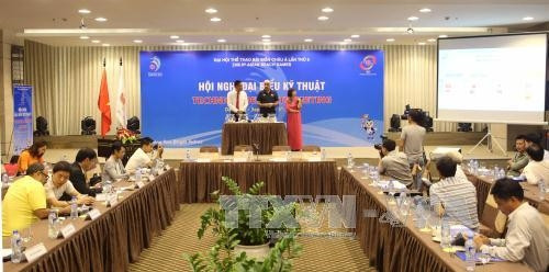 Quang cảnh lễ bốc thăm môn bóng ném thi đấu tại Đại hội thể thao bãi biển Châu Á lần thứ 5. Ảnh: Trận Lê Lâm- TTXVN Quang cảnh lễ bốc thăm môn bóng ném thi đấu tại Đại hội thể thao bãi biển Châu Á lần thứ 5. Ảnh: Trận Lê Lâm- TTXVN