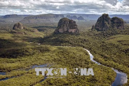 Toàn cảnh Công viên Quốc gia Chiribiquete ở Colombia. Ảnh: AFP/TTXVN.