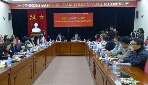 Các đại biểu tham gia tham luận tại hội thảo. Ảnh: dangcongsan.vn