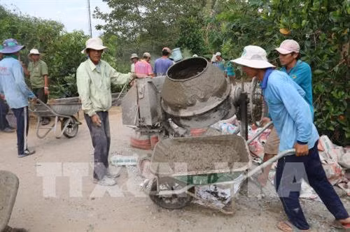 Kiên Giang huy động nhiều nguồn lực xây dựng nông thôn mới. Ảnh: Minh Trí-TTXVN